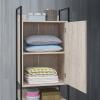 Zahra Storage Cabinet With 1 Door & 3 Shelves - Ash Oak