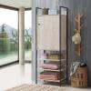 Zahra Storage Cabinet With 1 Door & 3 Shelves - Ash Oak