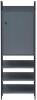 Zahra Storage Cabinet With 1 Door & 3 Shelves - Dark Grey