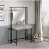 Zahra Dressing Table With Mirror - Ash Oak